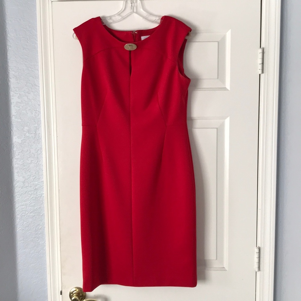Red Calvin Klein Dress